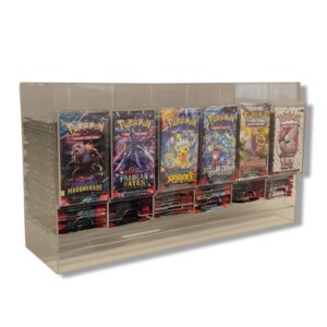 Acrylic 6 Slot Trading Card Game Dispenser