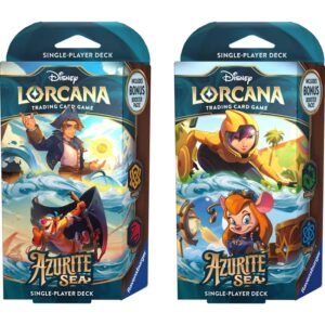 Disney Lorcana STARTER DECK SET 6 AZURITE SEA Trading Card Game TCG (1 pc)