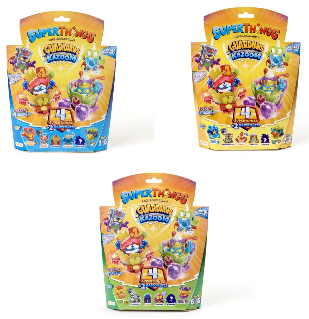 Superthings Guardians of Kazoom 4 PACK BLISTER (6 pcs) – Plus Marketing