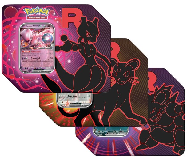 Pokemon Team Rocket Tins 2025 - US Version (6 Tins) - Plus Marketing
